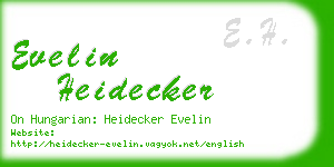 evelin heidecker business card